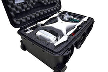 Load image into Gallery viewer, Case Club Pre-Cut Waterproof Drone Case with Wheels, Extension Handle & 2 Moisture Absorbing Silica Gel - Fits DJI Phantom 4 (Propellers On)