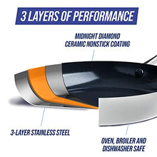 Load image into Gallery viewer, Blue Diamond Tri-Ply Stainless Steel Ceramic Nonstick Cookware Multifunction Wok/Chef's Pan with Lid, Metal Utensil, Induction and Dishwasher Safe PFAS-Free, 11", Silver