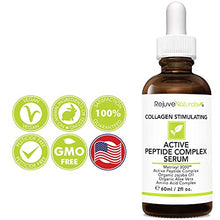 Load image into Gallery viewer, Peptide Complex Serum with Matrixyl 3000 (2 oz, Double-Sized) Minimizes Look of Fine Lines & Deep Wrinkles, Crow's Feet, Crepey Skin. Lightweight Anti Aging Moisturizer for Face & Neck