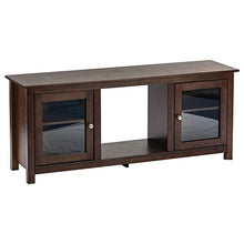 Load image into Gallery viewer, e-Flame USA Montana Electric Fireplace Stove TV Stand - 58"x24" - Walnut Espresso Finish