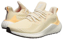 Load image into Gallery viewer, adidas Women's Alphaboost Running Shoe, Ecru Tint/Silver Metallic/Glow Orange, 9.5 M US