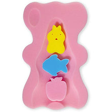 Load image into Gallery viewer, HALLO Soft Infant Bath Sponge Skid Proof Baby Bath Mat Newborn Odor Free (Pink)