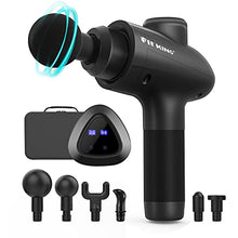 Load image into Gallery viewer, FIT KING Massage Gun Deep Tissue Percussion Muscle Massage Gun for Athletes to Relieve Soreness and Fast Recovery LCD Touch Screen 6 Massage Heads 20 Speed Levels FT-025G