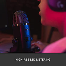 Load image into Gallery viewer, Blue Yeti X Professional Condenser USB Microphone with High-Res Metering, LED Lighting & Blue VO!CE effects for Gaming, Streaming & Podcasting on PC & Mac