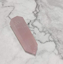 Load image into Gallery viewer, Luckeeper Healing Crystal Wands | 2" Rose Quartz Crystal Points| 6 Faceted Reiki Chakra Meditation Therapy
