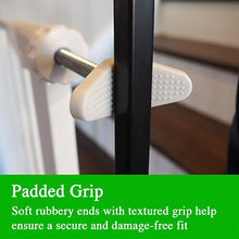 Load image into Gallery viewer, Baby Gate Guru Extra Long M10 (10mm) Stair Banister Adapter Y-Spindle Rods 2 Pack for Pressure Mounted Baby and Pet Safety Gates (10mm, White)