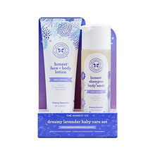 Load image into Gallery viewer, The Honest Company 2-Piece Dreamy Lavender Shampoo + Body Wash (10 Fl Oz) & Face + Body Lotion (8.5 Fl Oz) Bundle Tear Free Naturally Derived Ingredients Sulfate & Paraben Free Baby Bath , 2 Piece Set