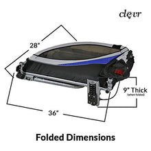 Load image into Gallery viewer, Clevr Deluxe 3-in-1 Double 2 Seat Bicycle Bike Trailer Jogger Stroller for Kids Children | Foldable w/Pivot Front Wheel, Blue