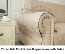 Load image into Gallery viewer, Ameritex Waterproof Nonslip Recliner Cover Stay in Place, Dog Chair Cover Furniture Protector, Ideal Recliner Slipcovers for Pets and Kids (23", Beige)