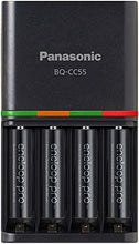 Load image into Gallery viewer, Panasonic K-KJ55K3A4BA Advanced 4 Hour Quick Battery Charger with 4AAA eneloop pro High Capacity Rechargeable Batteries
