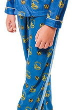 Load image into Gallery viewer, Ultra Game NBA Golden State Warriors Youth 2 Piece Soft Tee Shirt & Lounge Pants Sleepwear Loungewear Pajama Set, Team Color, 8