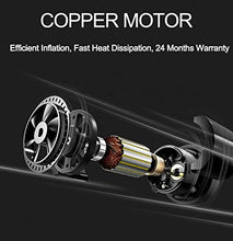Load image into Gallery viewer, Akface Tire Inflator Portable Air Compressor, DC 12V Digital Air Pump for Car Tires, Bicycles and Other Inflatables, Auto Shut Off Feature