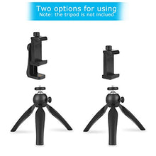Load image into Gallery viewer, SharingMoment Premium Smartphone Holder/Vertical and Horizontal Tripod Mount Adapter Rotatable Bracket with 1/4 Inch Screw/Adjustable Clip for iPhone, Android Cell Phone, Selfie Stick, Camera Stand