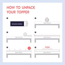 Load image into Gallery viewer, Best Price Mattress 1.5 Inch 5-Zone Memory Foam Mattress Topper, Calming Aloe Vera Infusion, CertiPUR-US Certified, Twin