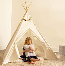 Load image into Gallery viewer, Kids Teepee Tent for Kids - with Light String | Teepee Tent for Kids | Kids Play Tent | Kids Teepee Play Tent | Toddler Teepee Tent for Girls & Boys