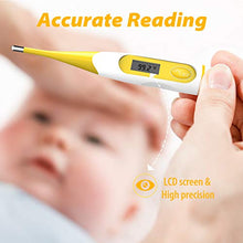 Load image into Gallery viewer, Digital Medical Thermometer for Fever - Oral, Rectal and Underarm Thermometer for Adults, Kids & Babies (Yellow)