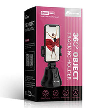 Load image into Gallery viewer, Smart Tracking Holder, Foxnovo 360°Rotation Auto Face/Object Tracking Holder Intelligent Follow Portable Smart Selfie Stick, Video/Vlog Shooting Robot Cameraman for iPhone/Android Phone (Black)