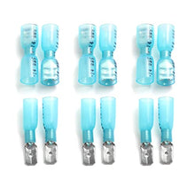Load image into Gallery viewer, 200PCS Heat Shrink Wire Connectors Blue Spade Butt Electrical Terminals Female and Male Insulated Connectors