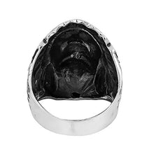 Load image into Gallery viewer, AeraVida Abalone Shell Native American Style .925 Sterling Silver Ring (10)