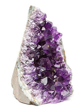 Load image into Gallery viewer, DesertUSA Uruguayan Amethyst Cut Base from Basalt (1/2 to 1 lb, Deep Purple Amethyst) Plus, Bonus Mineral Included