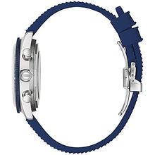 Load image into Gallery viewer, Bulova Men's Stainless Steel Quartz Dress Watch with Silicone Strap, Blue, 20 (Model: 98A253)