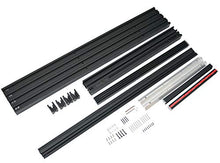 Load image into Gallery viewer, DIYHD 38x84" Black Aluminum Frame Glass Sliding Barn Door Slab Interior Clear Tempered Glass Partition Door Panel(Disassembled,No Sliding Hardware)