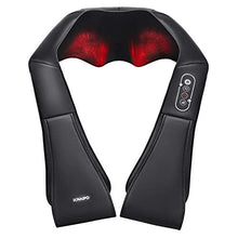 Load image into Gallery viewer, Naipo Shiatsu Back and Neck Massager with Heat Deep Kneading Massage for Neck, Back, Shoulder, Foot and Legs, Use at Home, Car, Office