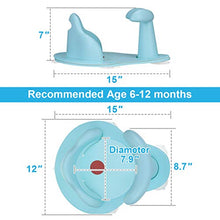 Load image into Gallery viewer, Bath Seat Baby Bathtub Seat with Non-Slip & Soft Bath Mat, Portable Toddler Infant Child Bath Tub Seat with Backrest, 6-12 Months, Blue