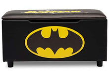 Load image into Gallery viewer, DC Comics Batman Upholstered Storage Bench for Kids | Perfect for Bedrooms/Playrooms/Living Rooms | Features Fun Graphics of Batman
