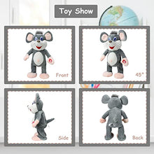 Load image into Gallery viewer, SdeNow Rat Stuffed Animal, Waving Sing Dancing Rat Plush Interactive Toys, Fun Musical Squawking Animation Baby Stuffed Animals Electric Pet Mouse Toys Gifts for Kids
