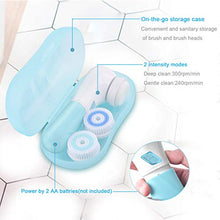 Load image into Gallery viewer, Facial Cleansing Brush,UMICKOO Face Brush Waterproof With 5 Exfoliating Heads,Rotary Spin Brush Cleansing System for Gentle Exfoliation and Deep Scrubbing