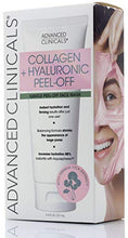 Load image into Gallery viewer, Advanced Clinicals Collagen + Hyaluronic Acid Anti-Aging Peel-Off Face Mask Hydrating, Tightening, Firming Vegan Peel Off Face Masks Smooth Wrinkles & Pores, Even Skin Tone (3.4oz)