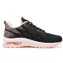 Load image into Gallery viewer, GANNOU Women's Air Athletic Running Shoes Fashion Sport Gym Jogging Tennis Fitness Sneaker Peachblack 7.5 B(M) US