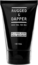 Load image into Gallery viewer, RUGGED & DAPPER Age + Damage Defense Facial Moisturizer | Dual Purpose Face Lotion & Aftershave for Men - 4 Oz