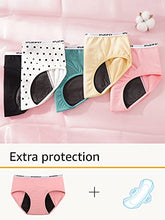 Load image into Gallery viewer, INNERSY Big Girls' Period Panties Menstrual Underwear for First Period Starter 3-Pack(Colored Black,L(12-14 yrs))