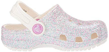 Load image into Gallery viewer, Crocs Kids' Classic Glitter Clog | Sparkly Slip On Shoe for Toddlers, Oyster, 5 US Toddler