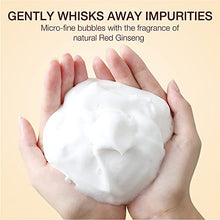 Load image into Gallery viewer, DONGINBI Red Ginseng Moisture & Pure Cleansing Foam, Hydrating Face Wash with Red Ginseng Extract, Non-Irritating, Lightweight & Creamy Daily Face Cleanser by Korea Ginseng Corp - 5.07 Oz