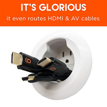 Load image into Gallery viewer, ECHOGEAR in-Wall TV & Soundbar Power Kit Safely Hides Cables Behind Your Wall - Includes Low Voltage Cable Managment to Conceal All TV & Soundbar Wires (HDMI, Optical, etc.)