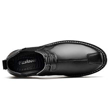 Load image into Gallery viewer, DZUJY Men's Oxfords Shoes for Men Casual Dress Mens Boots Loafers Leather Formal Man Shoe Chelsea Fashion Black Size 11.5 Cowhide Work Male