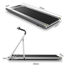 Load image into Gallery viewer, Exercise & Fitness Treadmills Foldable Treadmill, Controllable Armrest and Remote Control, Speed 1-6km / h Adjustable, Professional Home Treadmill (Color : Gray, Size : 150616cm)