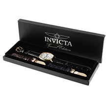 Load image into Gallery viewer, Invicta Men's 14330 Specialty 18k Yellow Gold-Plated Watch with Three Interchangeable Leather Bands