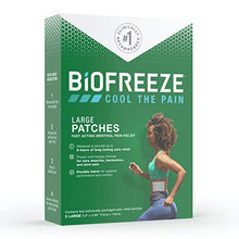 Load image into Gallery viewer, Biofreeze Pain Relief Patch, Large, 5 Patches
