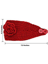 Load image into Gallery viewer, 4 Pieces Chunky Knit Headbands Winter Braided Headband Ear Warmer Crochet Head Wraps for Women Girls (Color set 7)