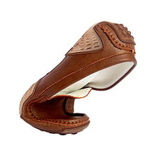 Load image into Gallery viewer, LUODENGLANG Men's Loafers Casual Shoes Slip On Premium Genuine Leather Driving Shose Penny Loafers for Men Lightweight Breathable Brown 10.5 M45