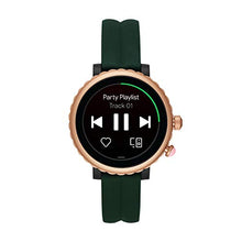 Load image into Gallery viewer, Kate Spade New York Women's Gen 4 Scallop Sport HR Heart Rate Silicone Touchscreen Smart Watch, Color: Green (Model: KST2016)