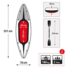 Load image into Gallery viewer, Intex Challenger K2 Kayak, 2-Person Inflatable Kayak Set with Aluminum Oars and High Output Air-Pump, Grey/Blue (68306NP)