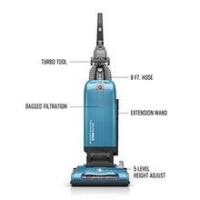 Load image into Gallery viewer, Hoover WindTunnel T-Series Tempo Bagged Upright Vacuum Cleaner with HEPA Media Filter, UH30301, Blue