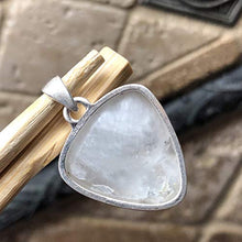 Load image into Gallery viewer, Natural Rainbow Moonstone 925 Solid Sterling Silver Cluster Unisex Pendant 30mm Long