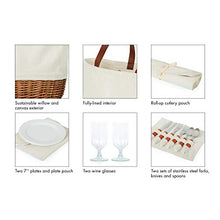 Load image into Gallery viewer, PICNIC TIME Picnic Basket Cream Canvas One Size