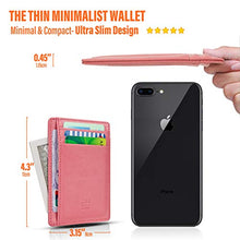 Load image into Gallery viewer, GH GOLD HORSE Slim RFID Blocking Card Holder Minimalist Leather Front Pocket Wallet for Women
